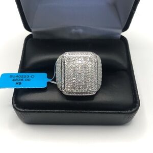 925 Sterling Silver 3.11CT MOISSANITE Men’s ring size 8,9,10 or 11